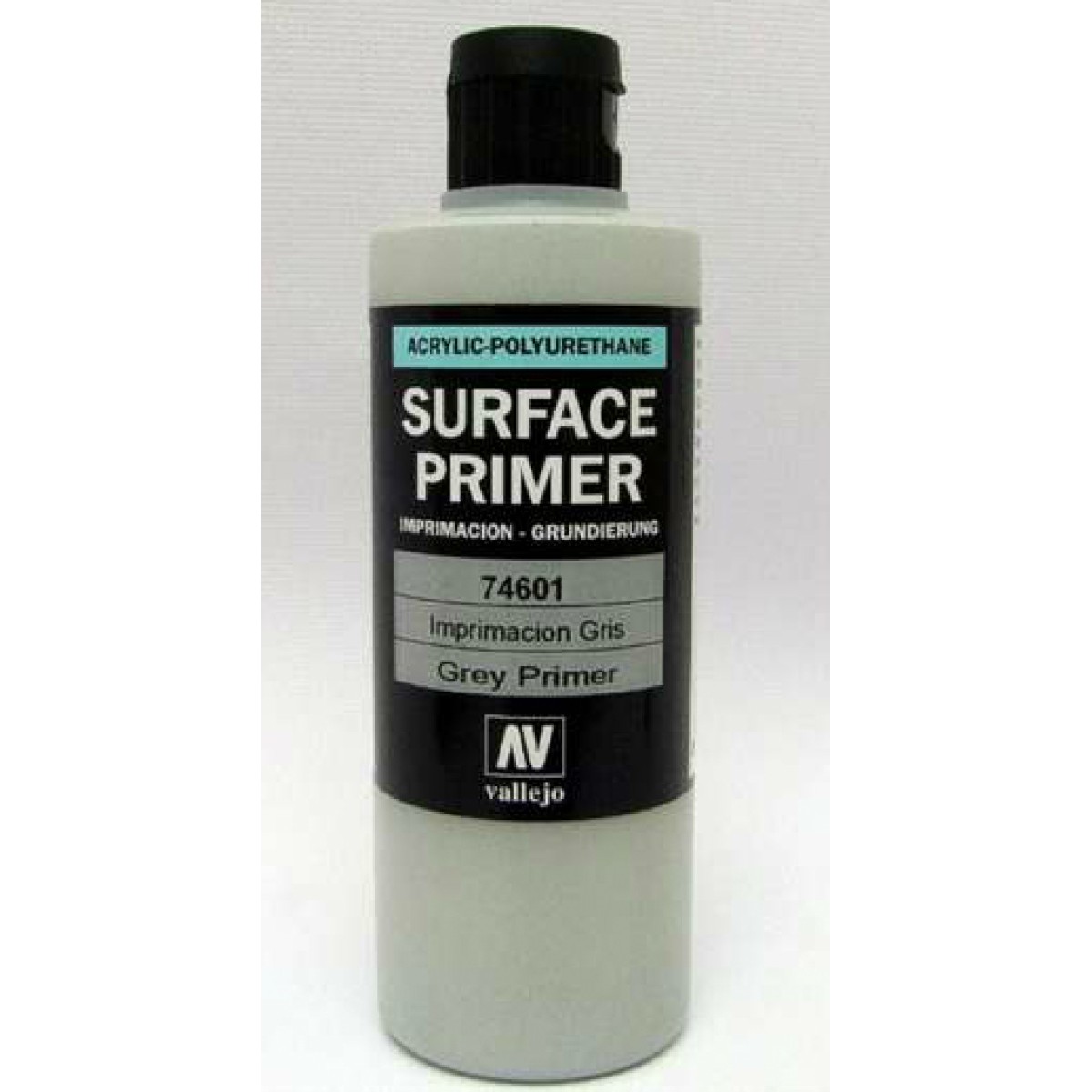 Vallejo Grey Polyurethane Surface Primer 200ml bottle